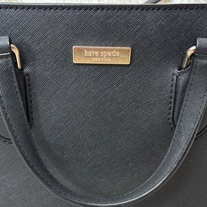 Kate Spade Black Tote Bag with Gold Accents